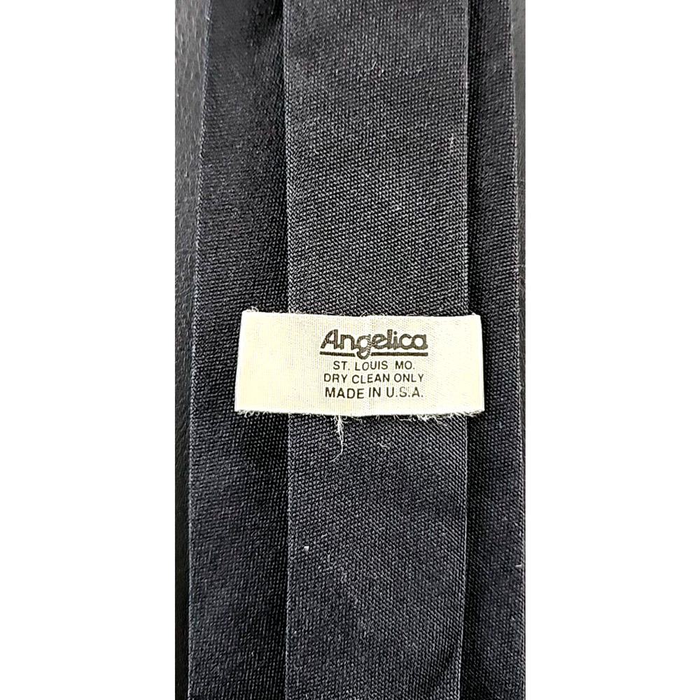 Men's Neck Tie Angelica Silk L56" W 3.0" Black